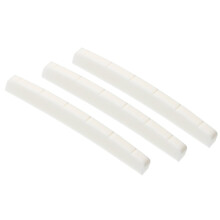 Pestana para cordas de guitarra, pestana de osso com fenda para guitarra e baixo, 42 mm, peça de reposição para guitarra elétrica de 4 cordas.