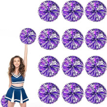 12 db 25 cm-es fémes cheer pompom rugalmas fogantyúval