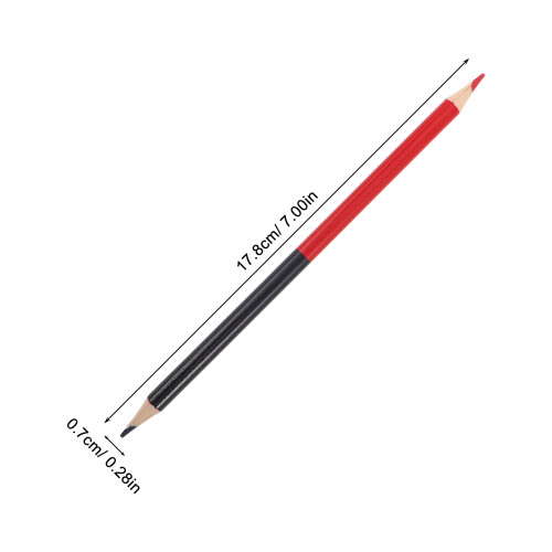12Pièces Crayons De Charpentier Bois Rouges Et Effaçables Précis 2