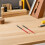 12Pièces Crayons De Charpentier Bois Rouges Et Effaçables Précis 6