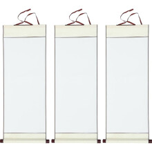 Papel para caligrafia em pergaminho com hastes de madeira (3 peças)