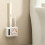 Scopino per WC da parete con supporto (1 pezzo) 1