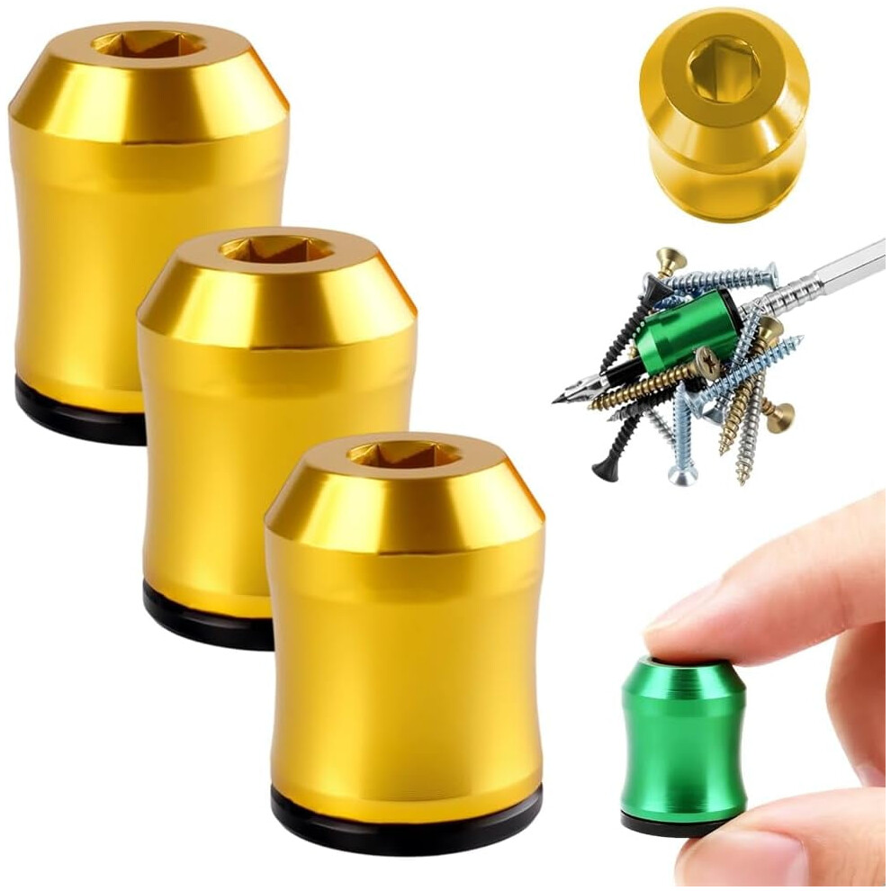 Aluminum Alloy Magnetic Bit Holder,Magnetizer Demagnetizer Tool For Screwdriver Drill Bits Hex Shank 9071309063028