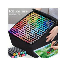 Set van 24 tot 168 aquarelmarkers met dubbele punt