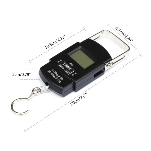 Bilancia digitale portatile per bagagli da 110 libbre/50 kg 2