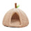 Cat Bed Foldable Cave with Cushion Pink 1