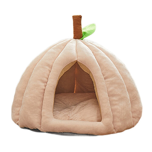 Cat Bed Foldable Cave with Cushion Pink