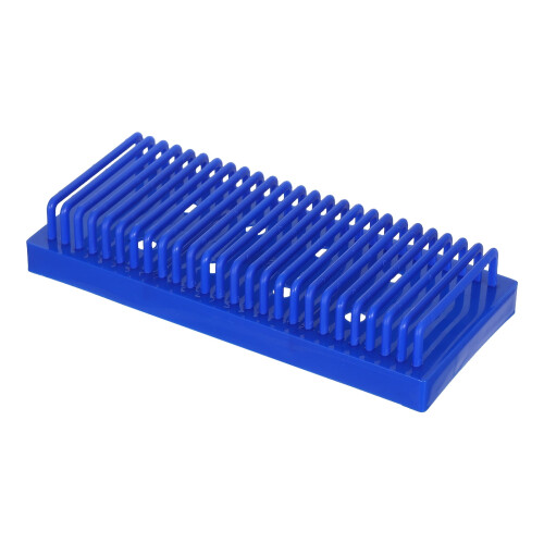 Portavetrini da laboratorio multistrato in plastica blu
