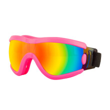 Różowe okulary dla zwierząt z ochroną UV, wiatroszczelne, regulowane, 4,1 x 1,8