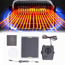 Solvärmefläkt 20W för bärbar hönshus 12V
