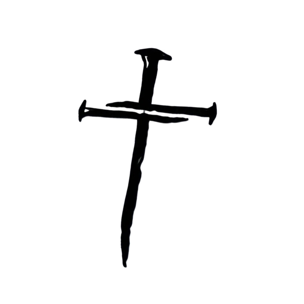 Decal Sticker Crossing Of Nails Christian Symbol Simple Styles Crossing Designs Vehicle Sticker For Car Trucks Laptops White 9083649340127