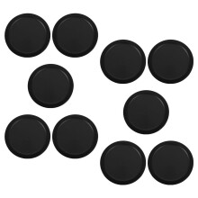 10Pcs Replacement Black Hockey Table Supplies for Desktop and Indoor Hockey Games