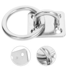 Stainless Steel Heavy Duty Pad Eye Plate Hook for Fishing Ceiling Wall Deck Mount