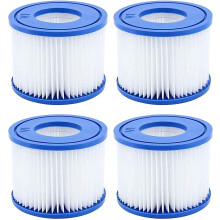 Pool Filter VI for Saluspa, Lay-Z-Spa & Coleman SaluSpa (90352E), Compatible with Saluspa Hot Tub Filters Pump Replacement – 4 Pack