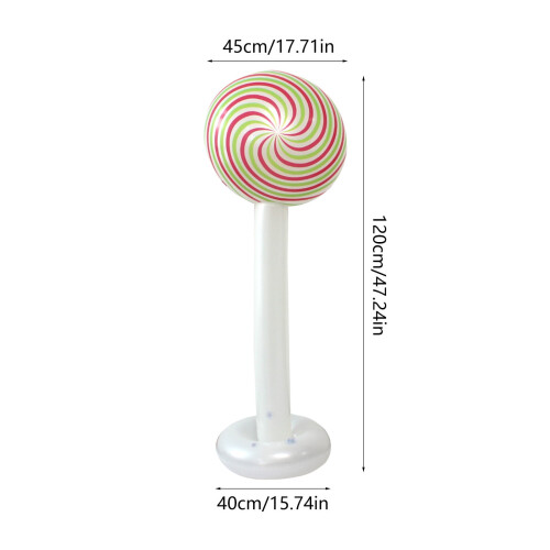 Globo inflable con forma de piruleta de 47,2 pulgadas 2