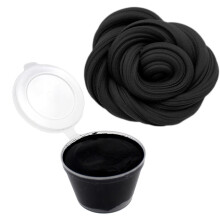Black Black Solid Butter Slime Clay Toy Stretchy Non Settling Putty For Sensory Play Diy Craft Making And Relaxation Exercise