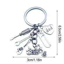 Multitool Keychain Pendant – Saw, Screwdriver, Wrench, Drill; Mini Portable Tool Set for Home, Outdoor & Emergency Repairs