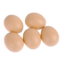 5Pcs Easter Eggs Plastic Brown Nest Eggs for Craft Decorate Get hens to Lay Eggs Chicken Coop Accessories