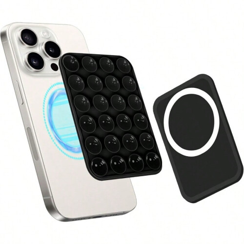 Supporto magnetico per telefono con ventosa – Compatibile con custodie MagSafe, iPhone e Android – per selfie, video e utilizzo a mani libere –