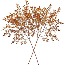 Lot de 2 branches d'automne artificielles de 110 cm avec feuilles – pour Thanksgiving, décoration d'automne, remplissage de vase, centre de table,