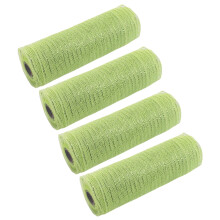 Set of 4 Practical Meshes for Christmas Tree Adornment Suitable for Crafting Bowknot Wreaths and Holiday Arrangements