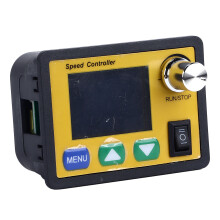 Regolatore di velocità per motore DC CW CCW con display LCD, 6-55V, controllore con pulsante e manopola AU
