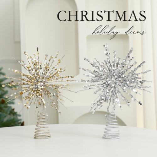 Lighted Star Tree Topper 11.8 Inch