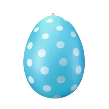 Coniglietto di Pasqua gonfiabile da appendere, ornamento a forma di uovo di Pasqua in plastica per esterni, ideale per albero e giardino, accessori