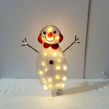 Figurine de bonhomme de neige de Noël, design lumineux pour la décoration intérieure, décorations de Noël pour l'intérieur