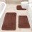 Ensemble de tapis de bain antidérapants de qualité supérieure, 3 pièces 2