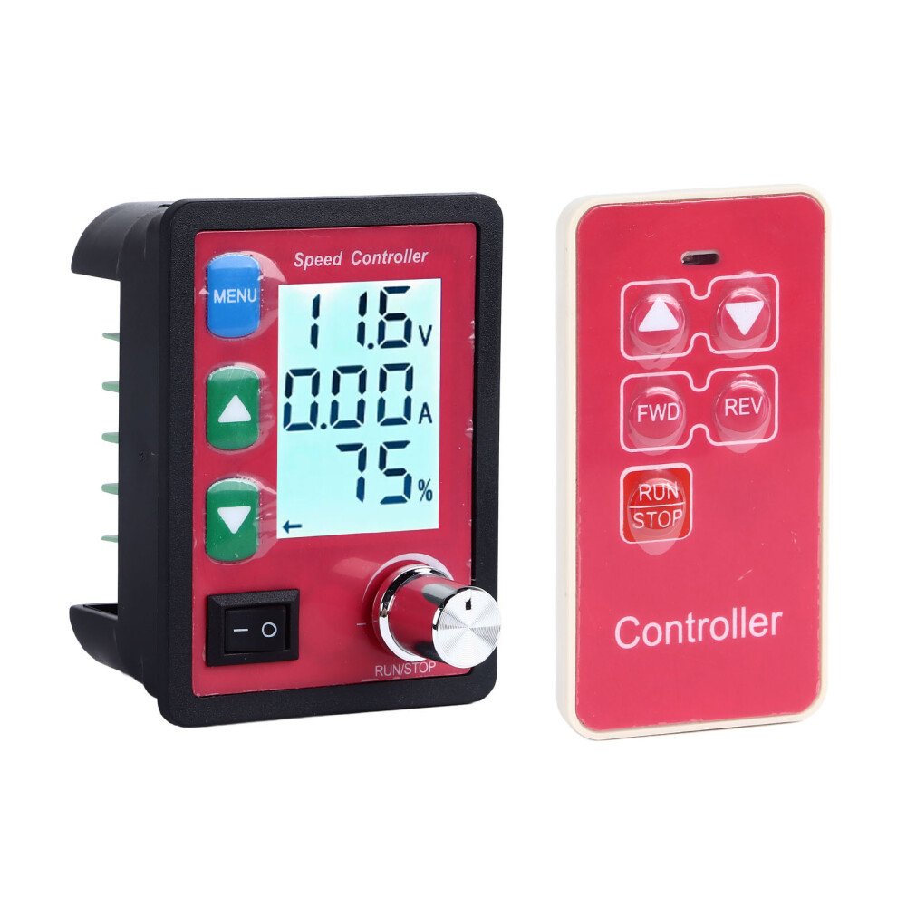 15A Lcd Motor Speed Controller With Remote, Overload Protection, Dc6-55V 3041385914732