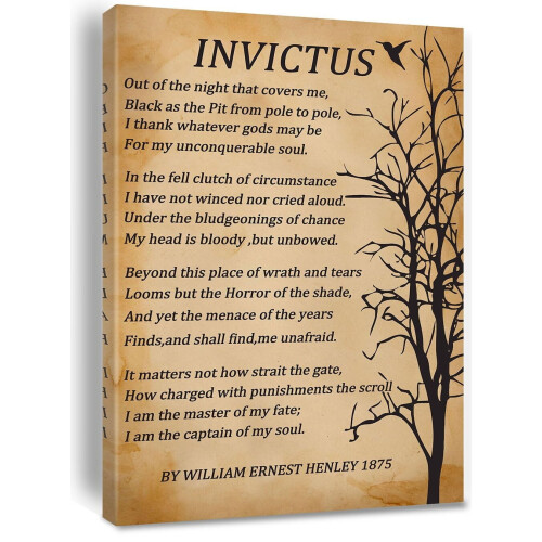 Poster Canvas Invictus – Artă murală inspirațională