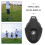 Golf Stroke Counter Handheld ABS Black 1 Pack 3