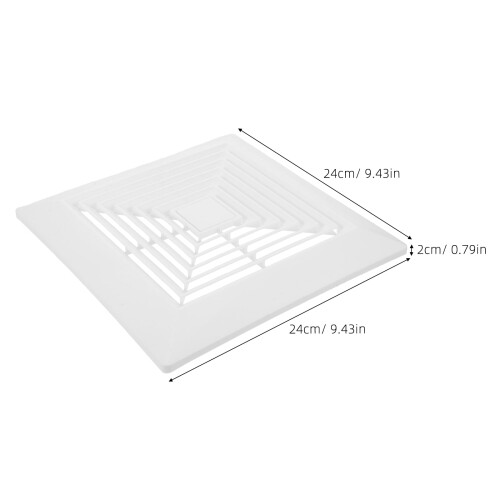 Bathroom Vent Fan Cover Modern Design Plastic 1Pack 1