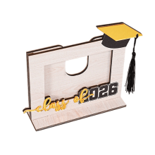 Cadre photo souvenir de la promotion 2026, support en bois, cadeau de bureau