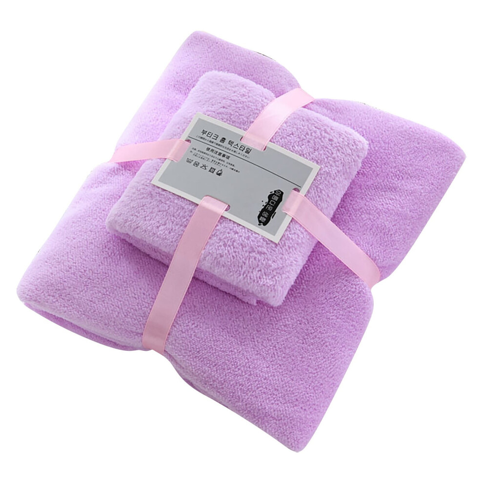 Kids Bath Towel Set (2Pcs), Soft & Highly Absorbent, Large Size For Pool, Home, Gym, Spa, Hotel – | Compatible With Kids Purple