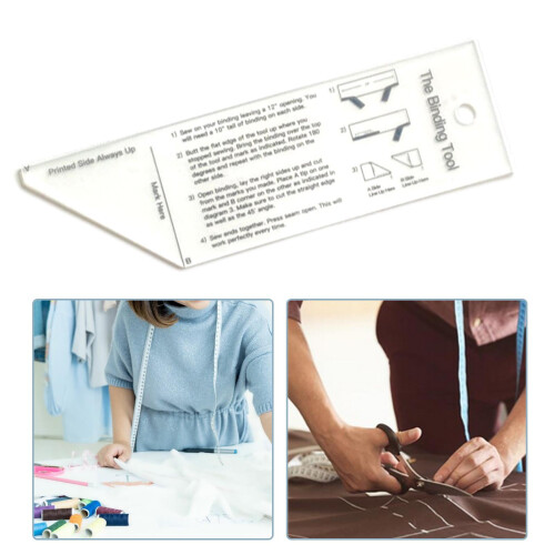 Acrylic Binding Tool Fabric Quit Binding Tool Quilting Supplies Kit Handy Sewing 1