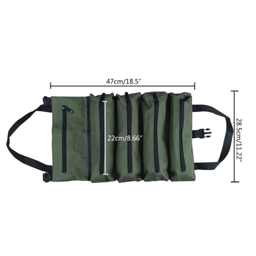 Tool Roll Bag, Tool Bag Small Tool Bag with Detachable Pouches, Heavy Duty Tool Bag 2