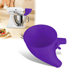 Imbuto per farina per impastatrice KitchenAid – Design antigoccia, compatibile con modelli con testa inclinabile da 4,5-5 litri (viola, 1 pezzo)
