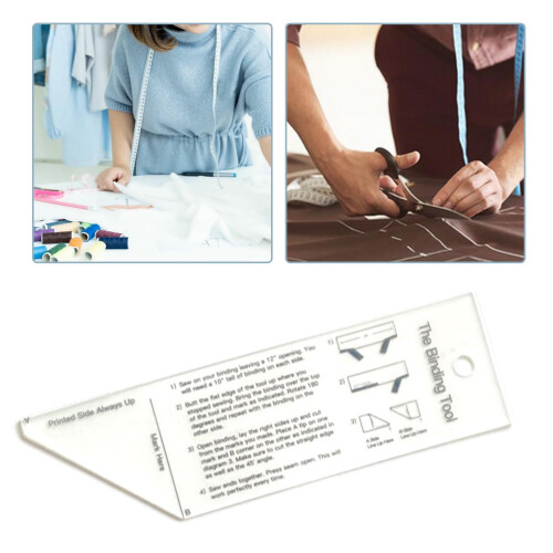 Acrylic Binding Tool Fabric Quit Binding Tool Quilting Supplies Kit Handy Sewing 2