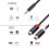 Adaptador Y estéreo de 3,5 mm para RCA duplo banhado a ouro, 30 cm (11,8 polegadas) 3