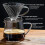 Καφετιέρα Pour Over 750ML, Ανθεκτικό στη θερμότητα από βοριοπυριτικό γυαλί με βάση 2