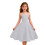 Strapless mini-jurk voor meisjes, wit, maat 120 3