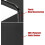 Fritstående metalgarderobe med hylde, sort 1 stk. 3