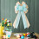 Burlap Wreath Bow Rustic Jute Tree Topper Blue 6