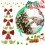 Nœud de Noël brillant rouge et vert, décoration festive 5