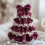Crochet Christmas Tree Kit with Bows Ornament Set 7