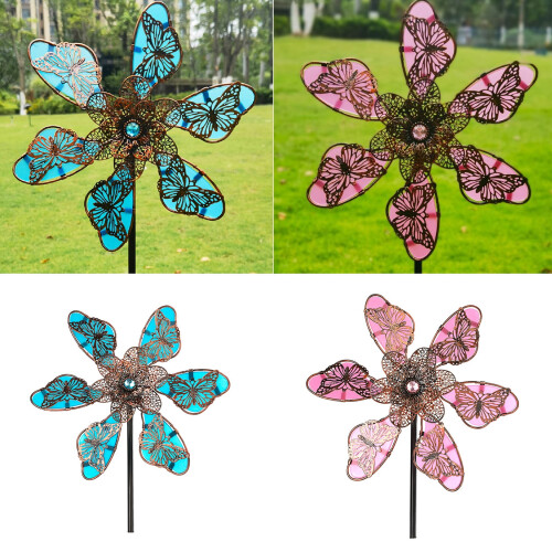 Rotierender Windspinner, Metall-Gartenskulptur 1