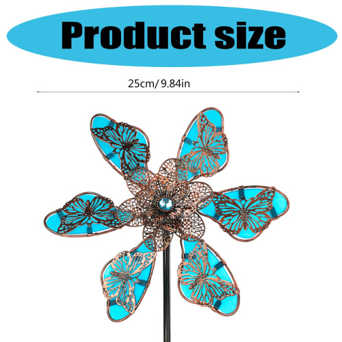 Rotierender Windspinner, Metall-Gartenskulptur 2