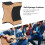 Solid Beech Wood Guitar Neck Rest with Soft Sponge Cushion, 2 Heights 6